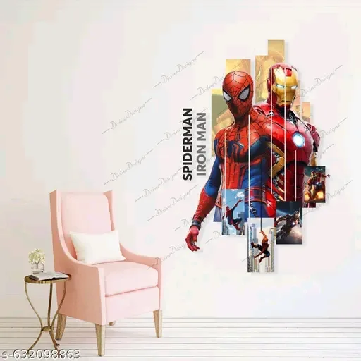 Iron man spider man wall sticker 6
