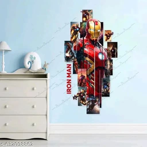 Iron man spider man wall sticker 3