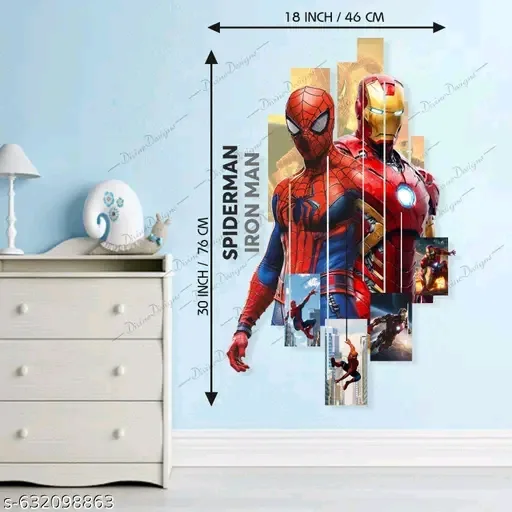 Iron man spider man wall sticker 5