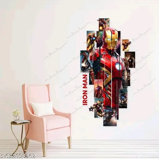 Iron man spider man wall sticker