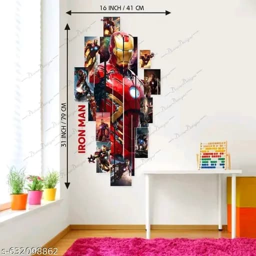 Iron man spider man wall sticker 4
