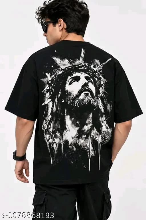 Black t shirt oversized 4